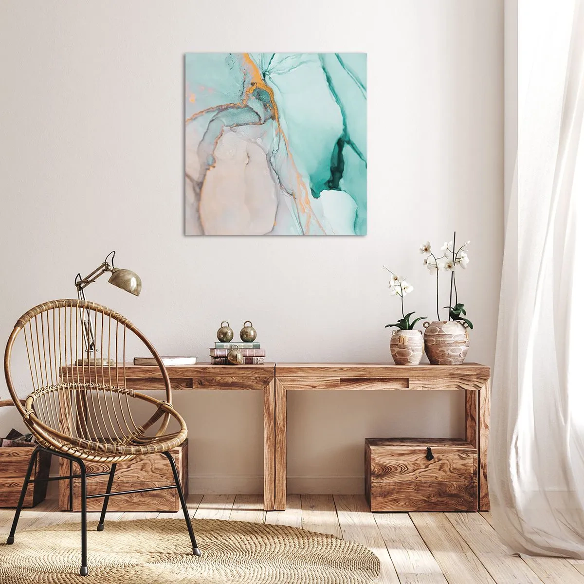 Obraz na plátne - Tanec tvarov a farieb - 70x70 cm