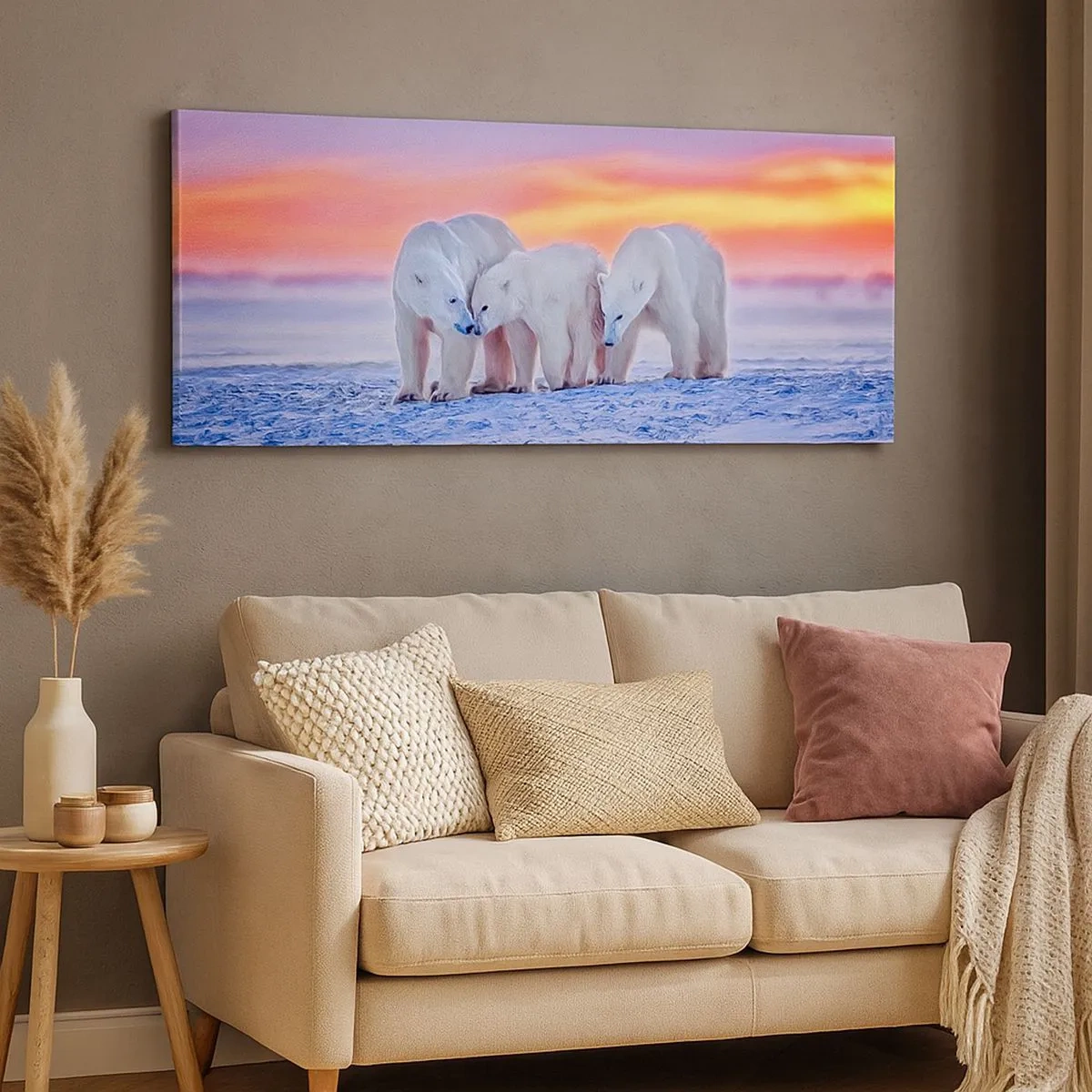 Obraz na plátne - Stačí rodinné teplo - 100x40 cm