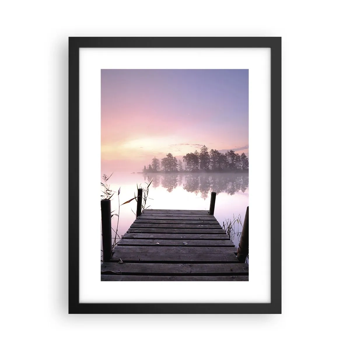 Plagát v čiernom ráme - Z ľaliovej hmly… - 30x40 cm