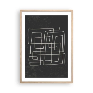 Plagát v ráme zo svetlého duba - Nie je to tak jednoduché - 50x70 cm