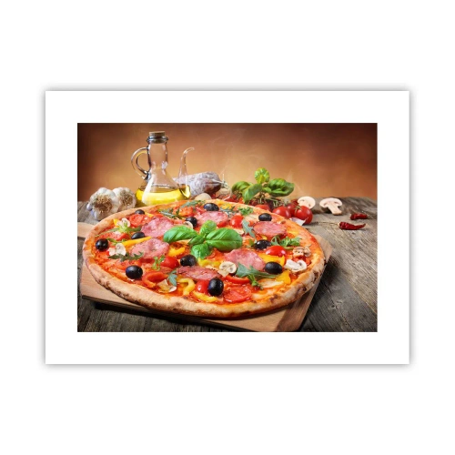 Plagát - So skutočne talianskou chuťou - 40x30 cm