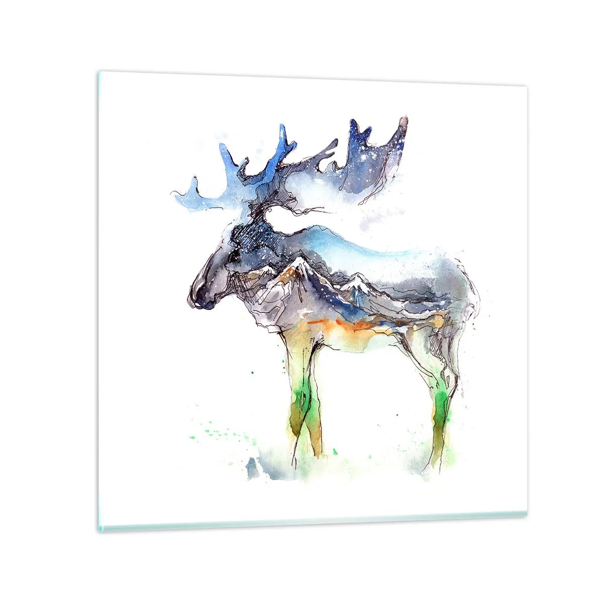 Obraz na skle - Hrdina zimného príbehu - 60x60 cm