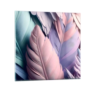 Obraz na skle - Vtáčí štýl - 60x60 cm