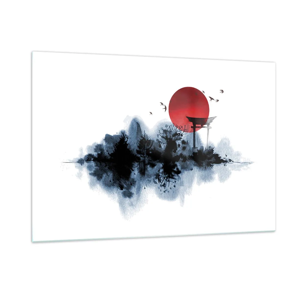 Obraz na skle - Japonský pohľad - 120x80 cm