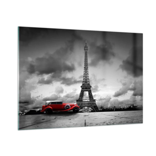 Obraz na skle - Nie tak dávno v Paríži - 100x70 cm