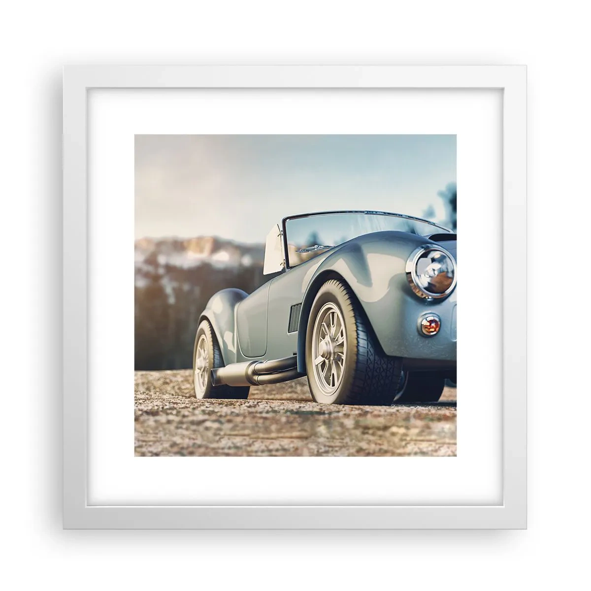 Plagát v bielom ráme - Pretože na štýle záleží - 30x30 cm