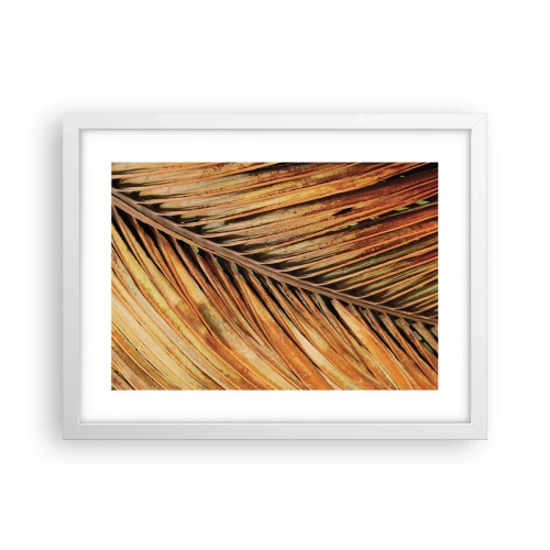Plagát v bielom ráme - Kokosové zlato - 40x30 cm