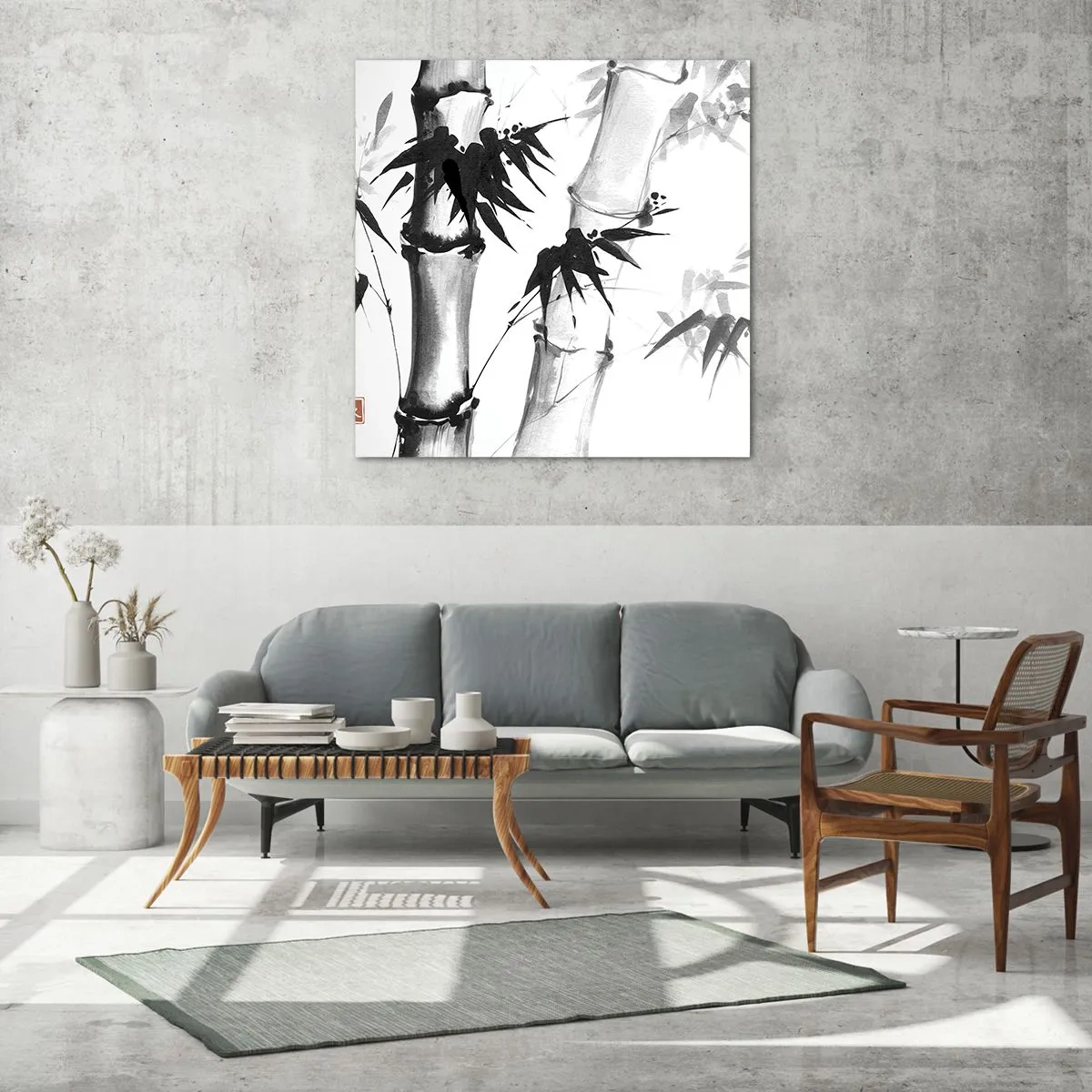 Obraz na skle - Blízky záber na orient - 50x50 cm