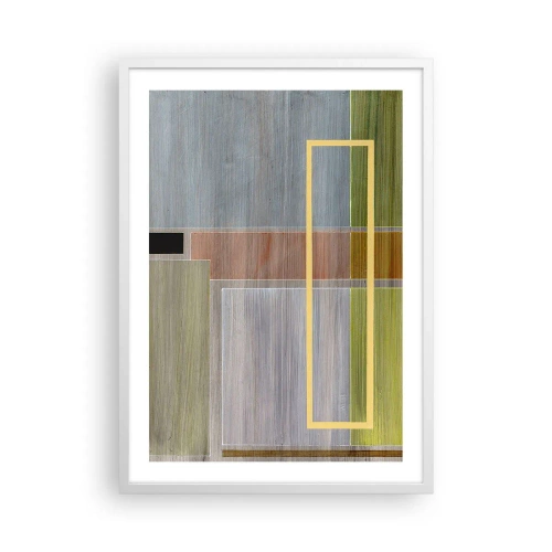 Plagát v bielom ráme - Jednoducho a v kľude - 50x70 cm