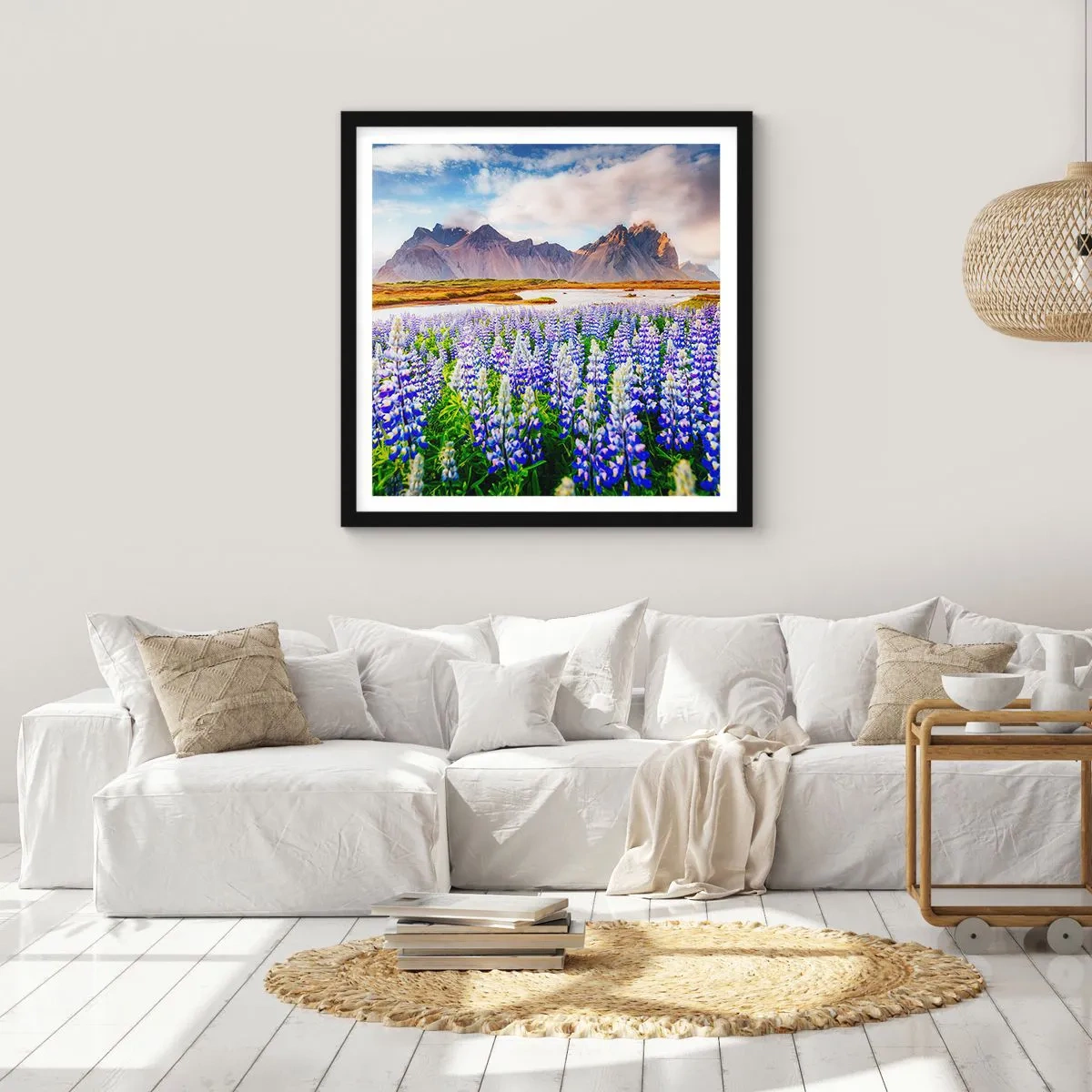 Plagát v čiernom ráme - Sila a prísnosť vedľa miernosti - 40x40 cm