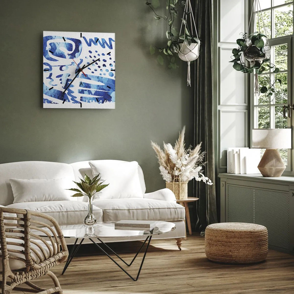 Nástenné hodiny - Späť ku koreňom - 40x40 cm