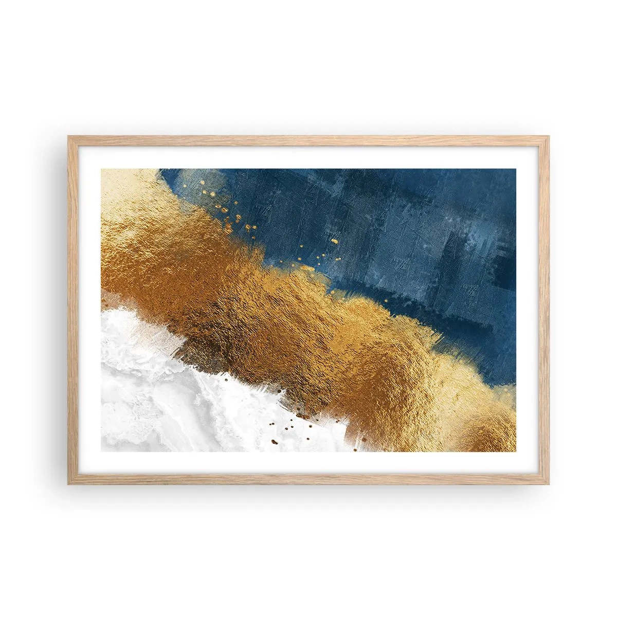 Plagát v ráme zo svetlého duba - Farby leta - 70x50 cm
