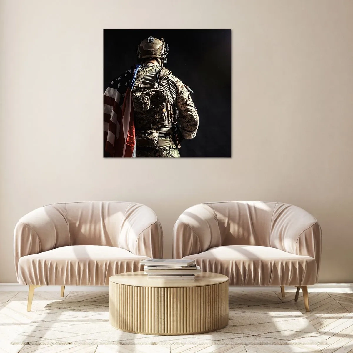 Obraz na skle - Práve preto - 30x30 cm