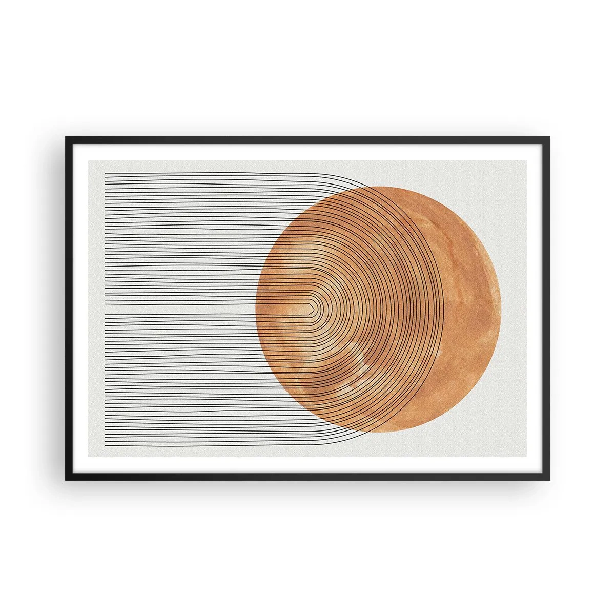 Plagát v čiernom ráme - Slnečná kompozícia - 100x70 cm