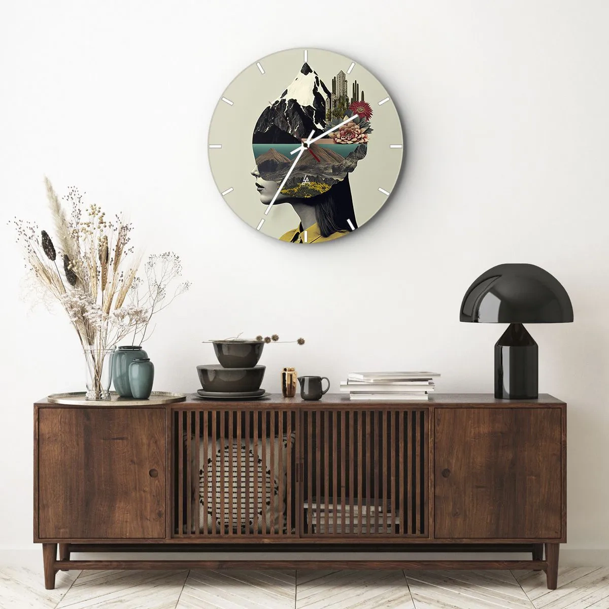 Nástenné hodiny - Žena – vždy tajomstvo - 40x40 cm