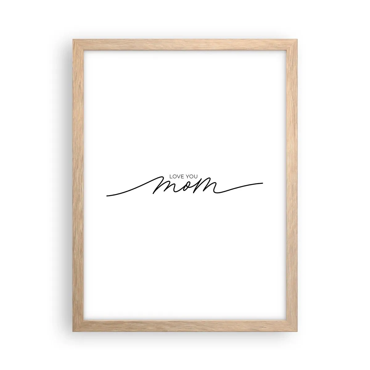 Plagát v ráme zo svetlého duba - Veľké dojatie - 30x40 cm