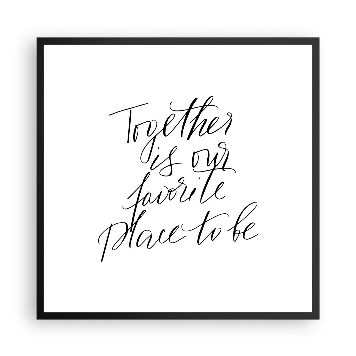 Plagát v čiernom ráme - Cítite to tiež? - 60x60 cm