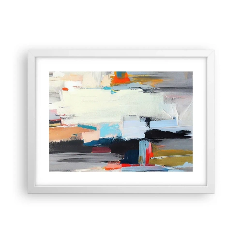 Plagát v bielom ráme - Nejaký spôsob? - 40x30 cm