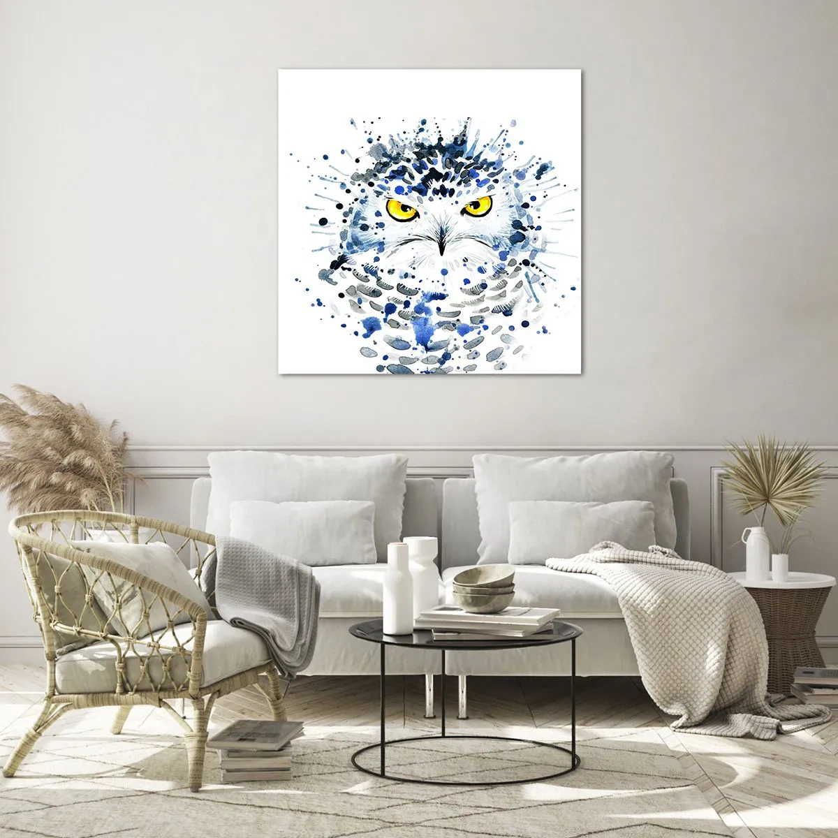 Obraz na skle - Priamo do očí - 30x30 cm