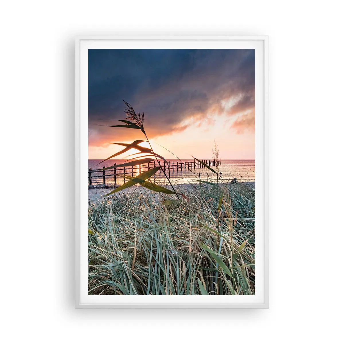 Plagát v bielom ráme - Neodviate vetrom - 70x100 cm