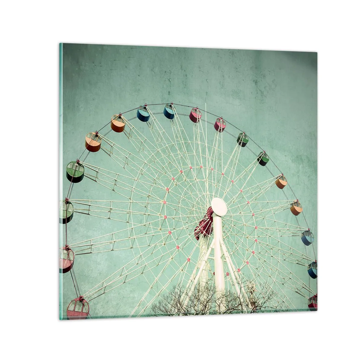 Obraz na skle - Pozývame vás na zábavu - 40x40 cm