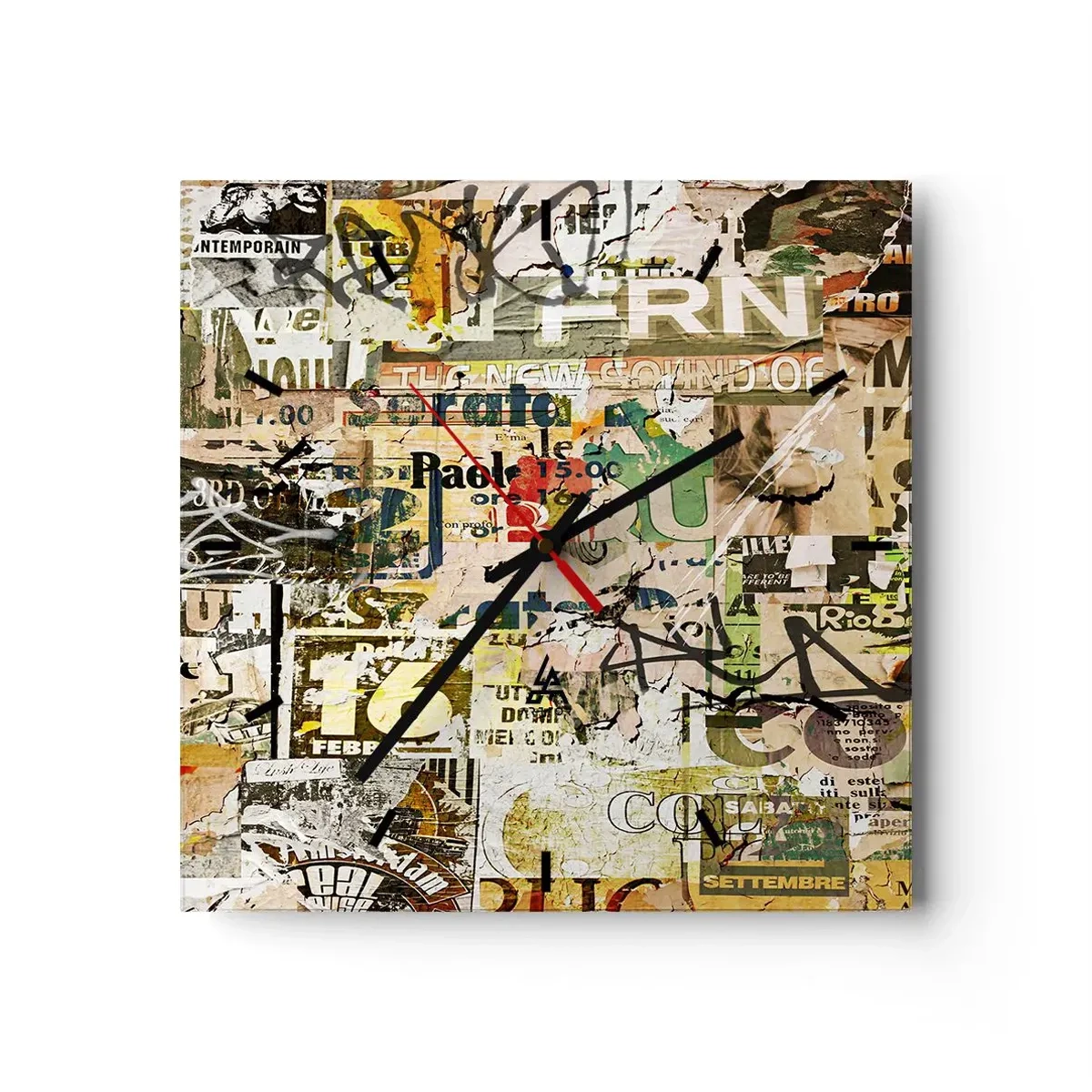 Nástenné hodiny - Och, deje sa to... - 40x40 cm