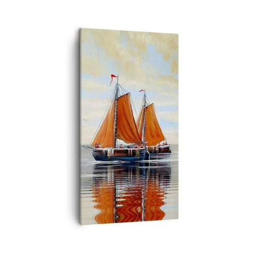 Obraz na plátne - Pluj, námorník… - 45x80 cm
