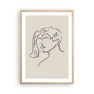 Plagát v ráme zo svetlého duba - A bola jednota - 50x70 cm