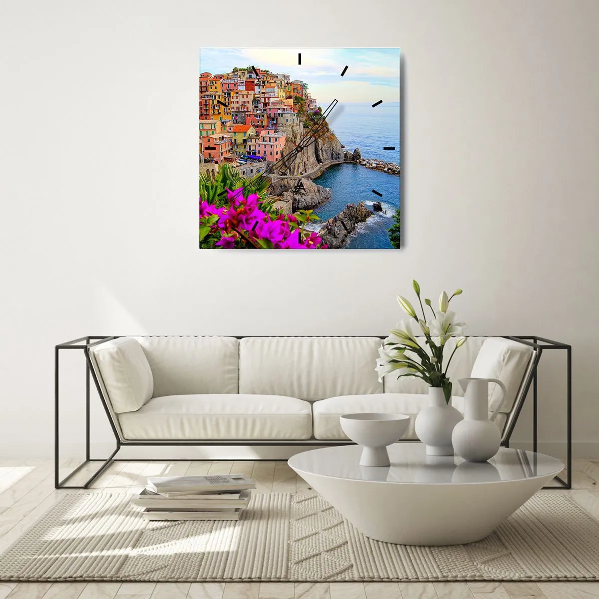 Nástenné hodiny - Usmievavé mesto - 30x30 cm