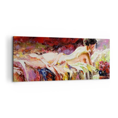 Obraz na plátne - Zamyslená Venuša - 100x40 cm
