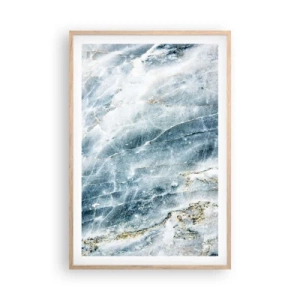Plagát v ráme zo svetlého duba - Ľadový svet - 61x91 cm