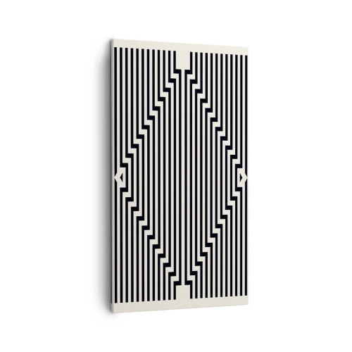 Obraz na plátne - Geometrická ilúzia - 45x80 cm