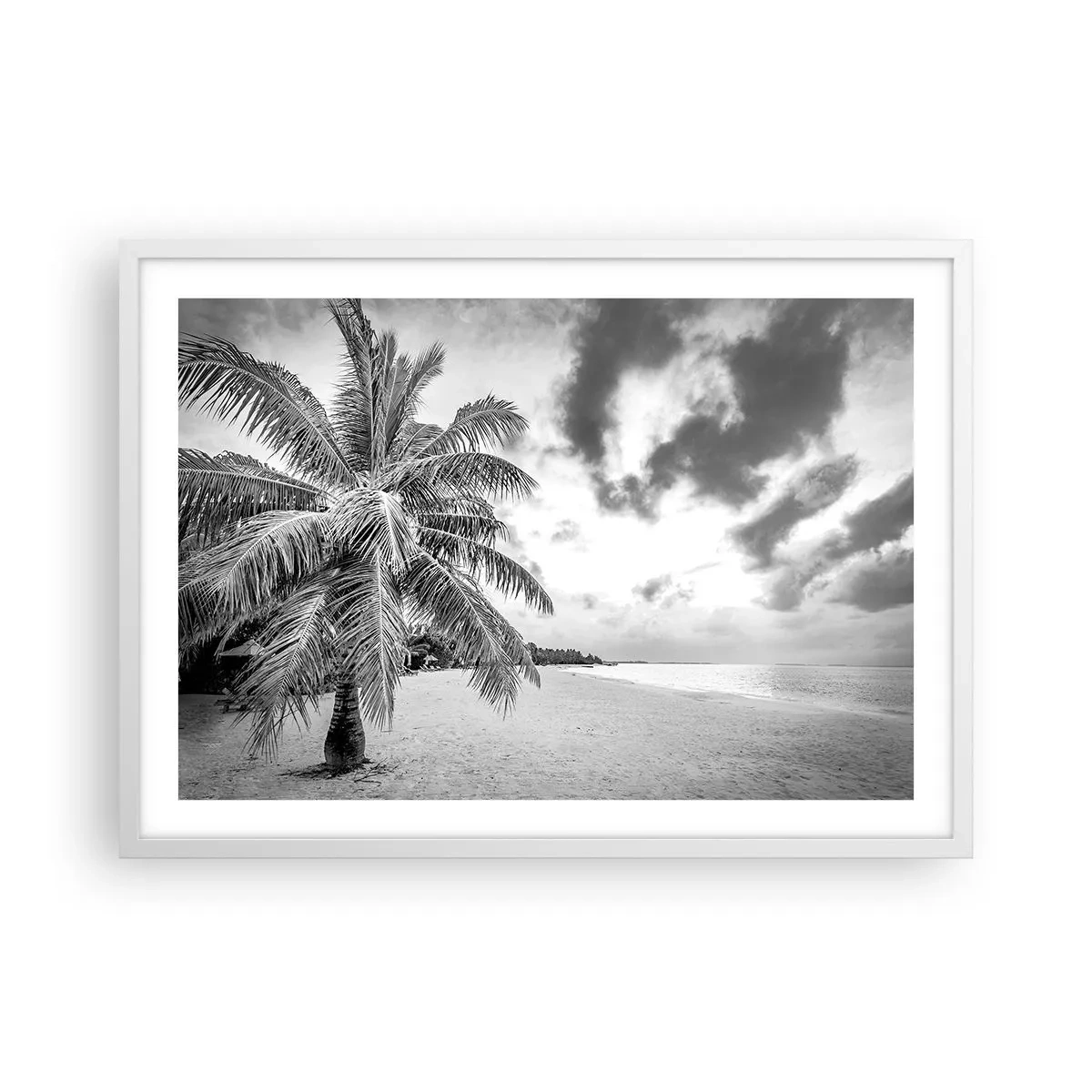 Plagát v bielom ráme - Keď túžiš po samote…. - 70x50 cm