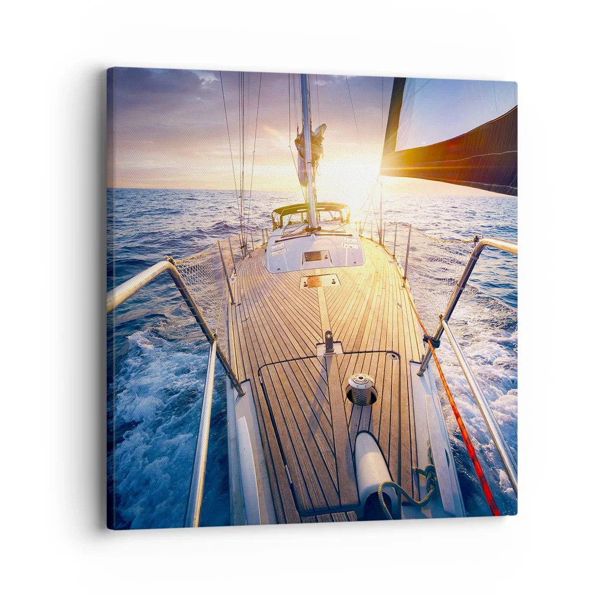 Obraz na plátne - Bežiaca po vlnách - 40x40 cm