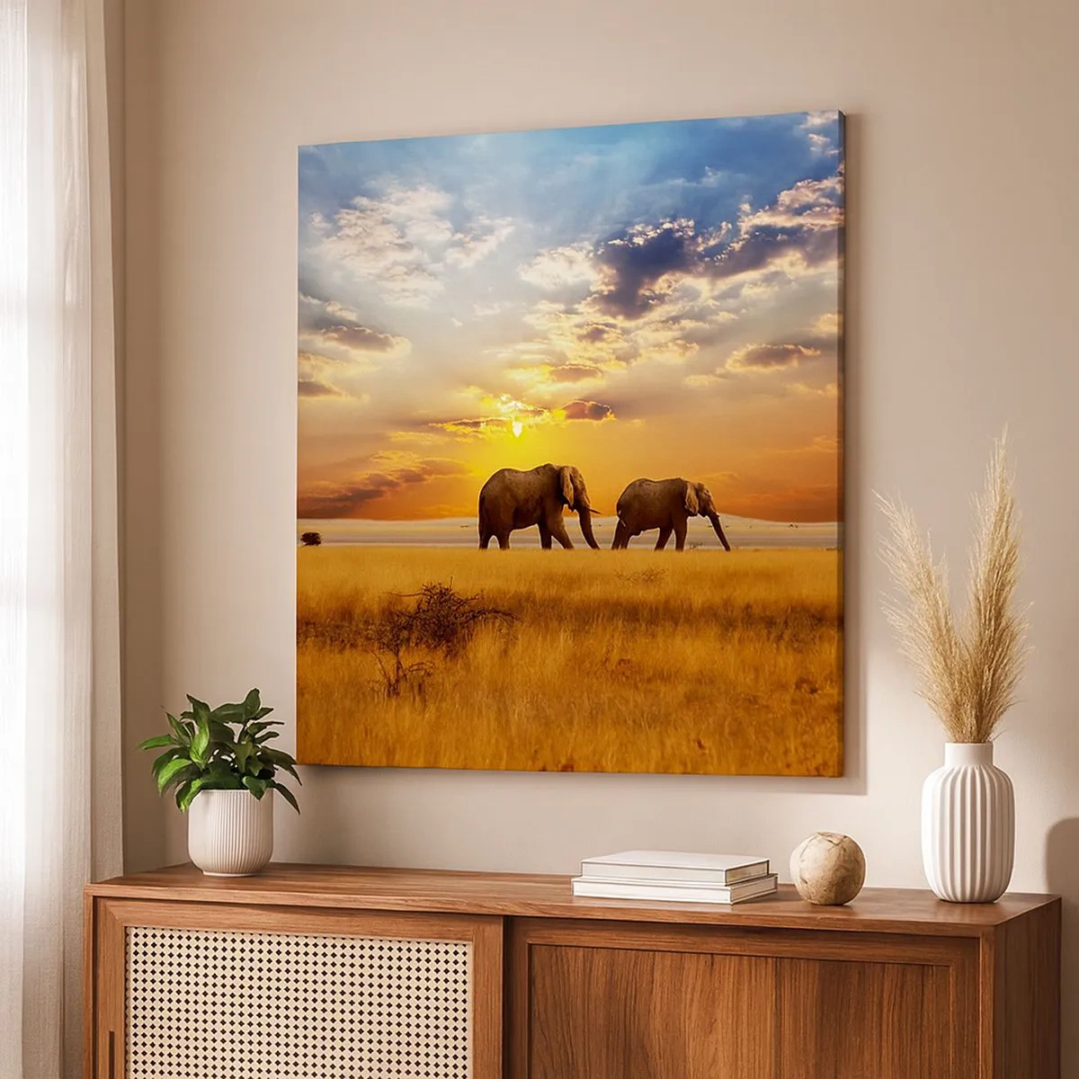 Obraz na plátne - Rodinná prechádzka - 30x30 cm