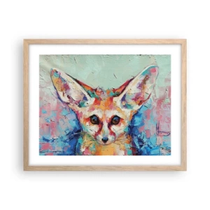 Plagát v ráme zo svetlého duba - Ste na mňa pripravení? - 50x40 cm