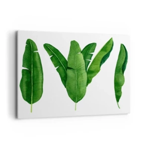 Obraz na plátne - Zelená symetria - 100x70 cm