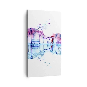 Obraz na plátne - Prinesiem vám dažďové piesne - 45x80 cm