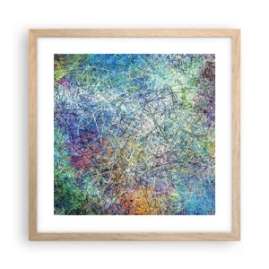 Plagát v ráme zo svetlého duba - To nie je tak jednoduché - 40x40 cm