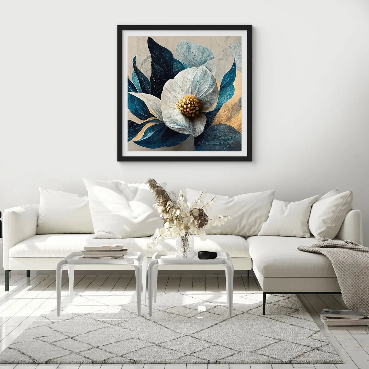 Plagát v čiernom ráme - Má zlaté srdce - 60x60 cm