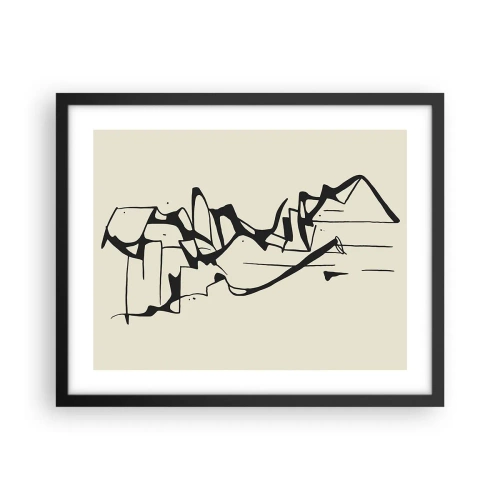 Plagát v čiernom ráme - Možná krajina - 50x40 cm