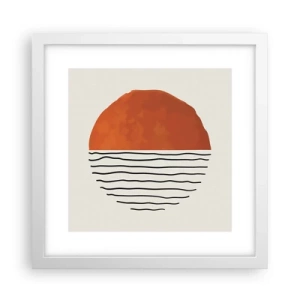 Plagát v bielom ráme - V japonskej atmosfére - 30x30 cm