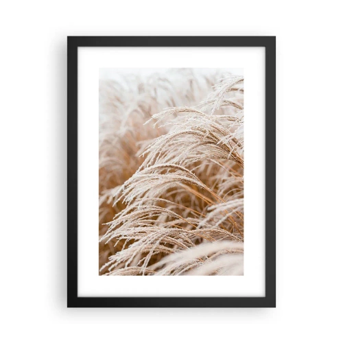 Plagát v čiernom ráme - Klanenie jesennému slnku - 30x40 cm