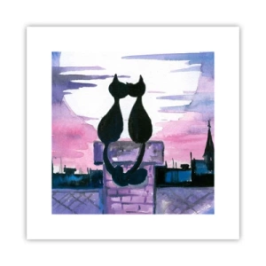 Plagát - Rendez-vous pod mesiacom - 30x30 cm