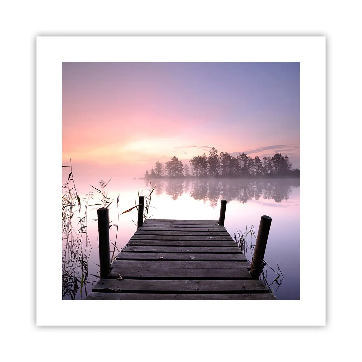 Plagát - Z ľaliovej hmly… - 40x40 cm