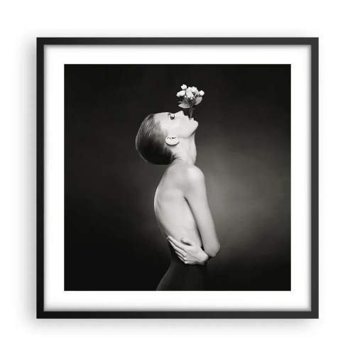 Plagát v čiernom ráme - Excentrická elegancia - 50x50 cm