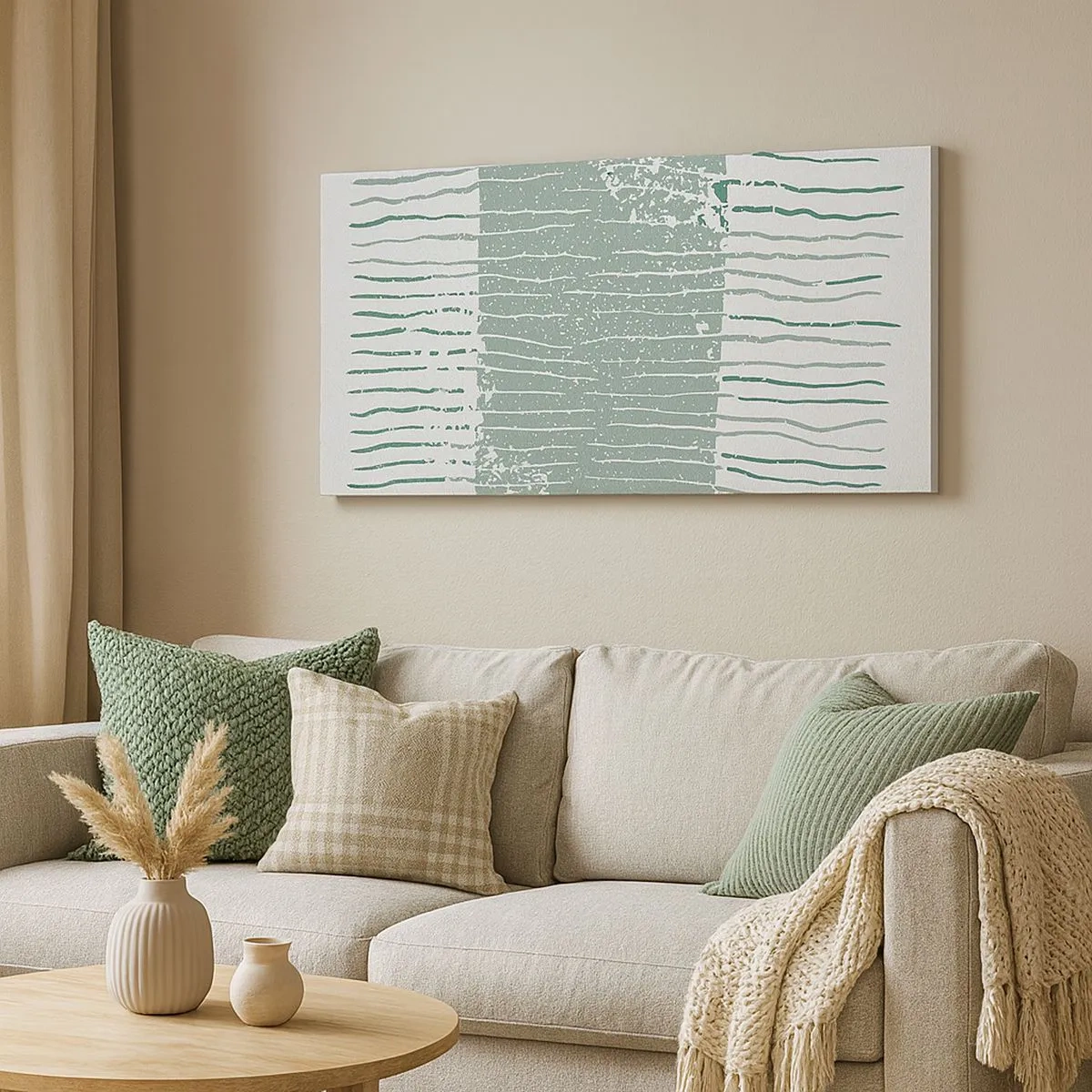 Obraz na plátne - Morská abstrakcia - 100x40 cm