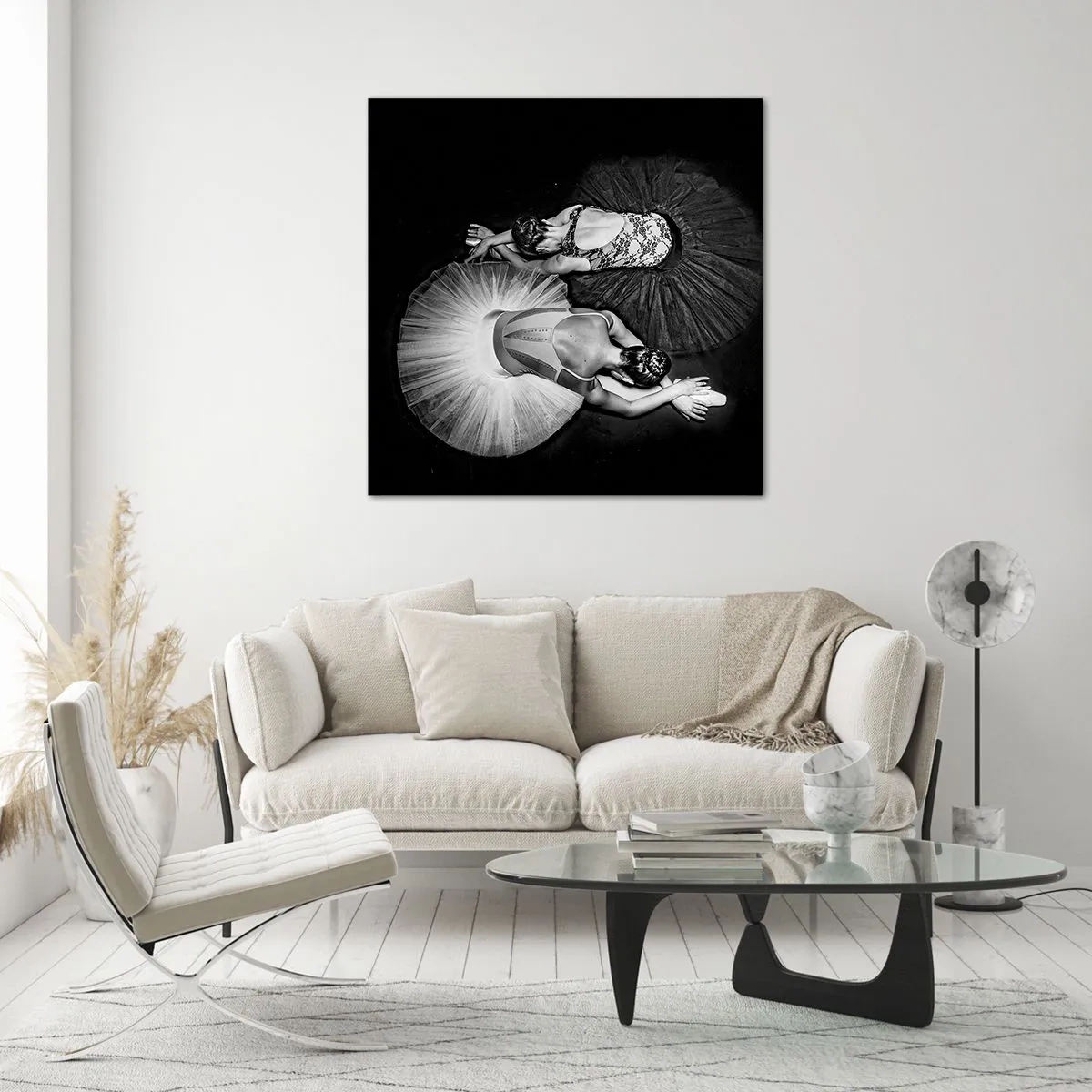 Obraz na skle - Jin a jang – ideálna rovnováha - 60x60 cm