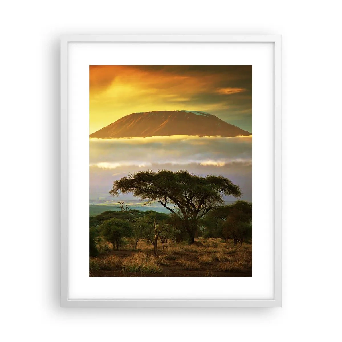 Plagát v bielom ráme - Sen cestovateľa - 40x50 cm