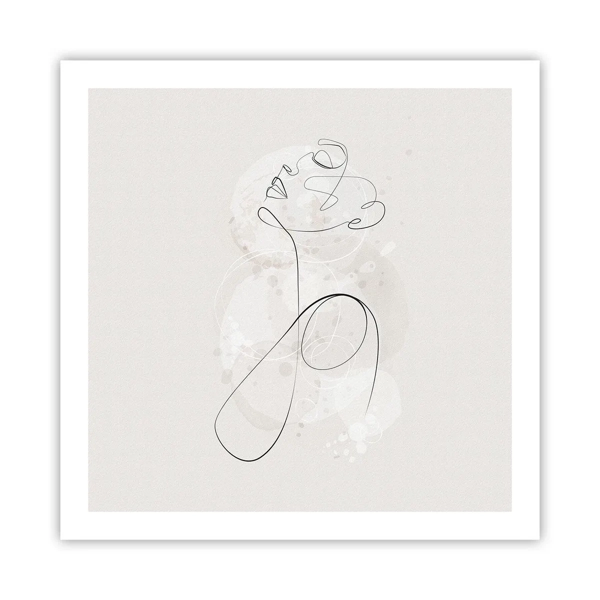 Plagát - Špirála krásy - 60x60 cm